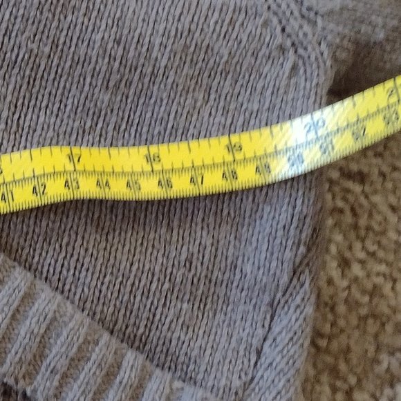 Mocha/Taupe Soft Sweater with Criss Cross Design Side 2XL (Size Disclaimer) - Picture 5 of 6